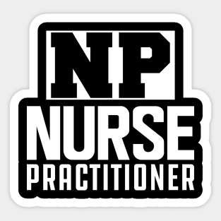 NP Nurse Practitioner w Sticker